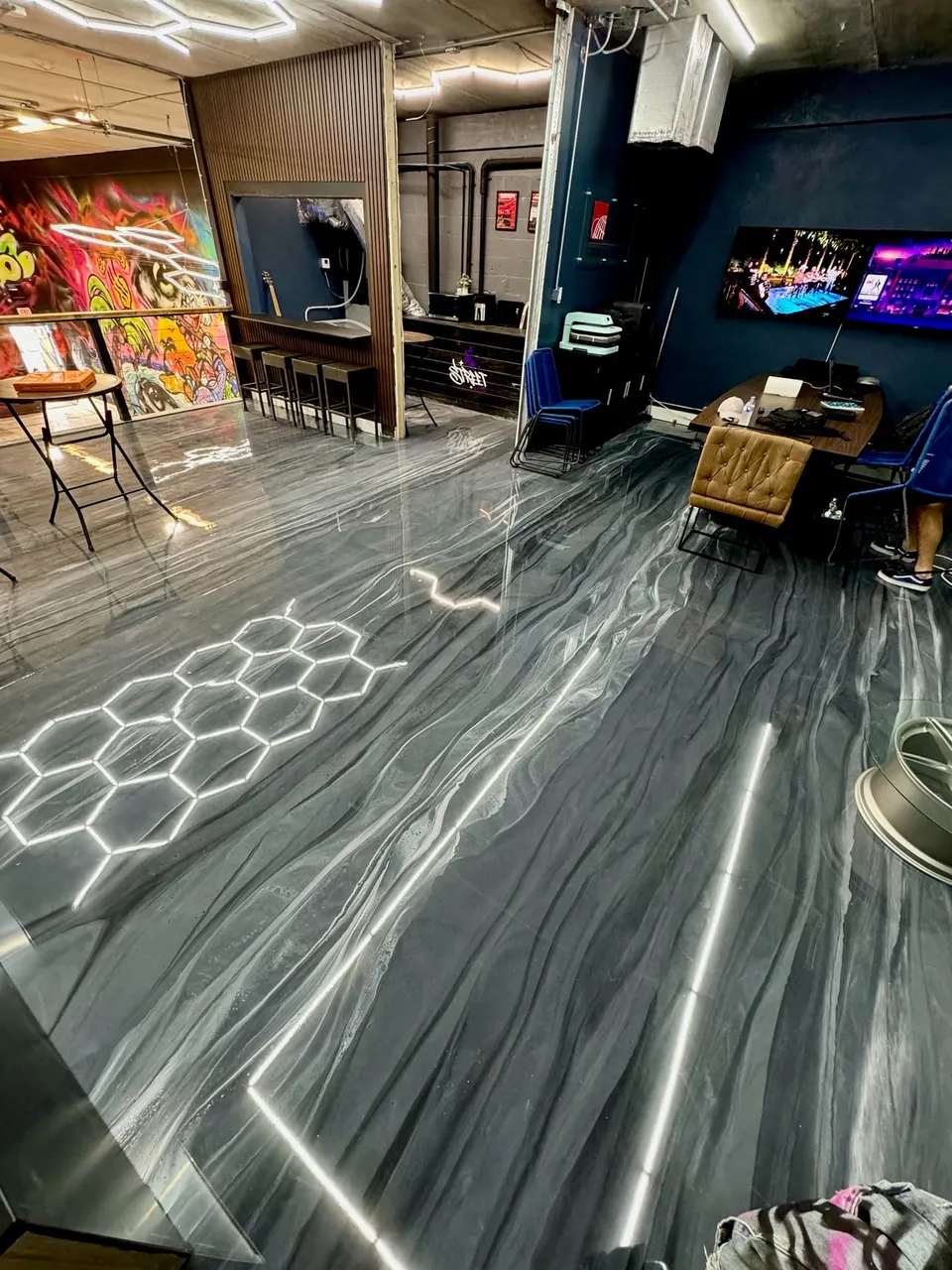 Real epoxy floor installed by Miami Prime Epoxy — project 5
