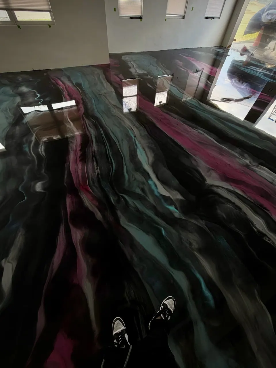 Real epoxy floor installed by Miami Prime Epoxy — project 4